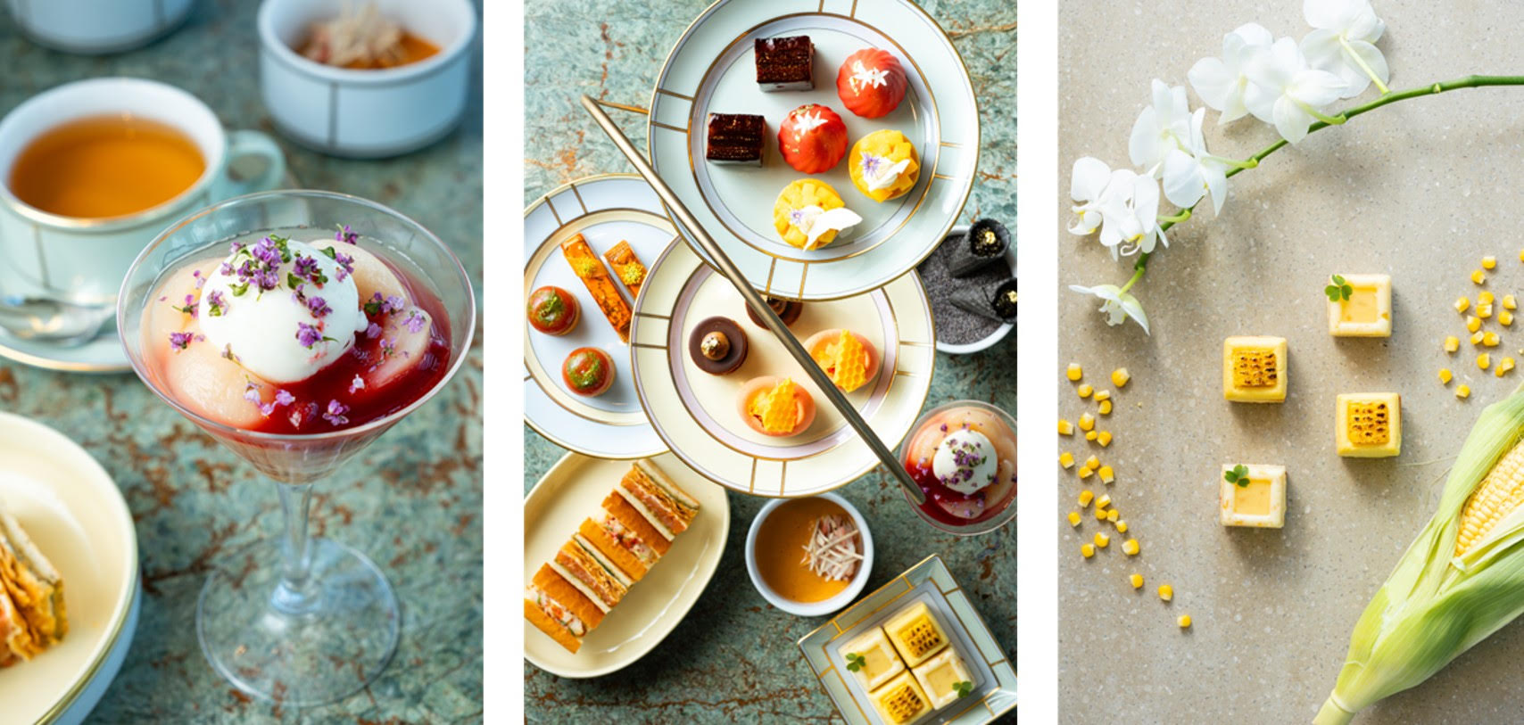 五感で味わう“夏の交響曲”。【ウォルドーフ・アストリア大阪】 夏季限定「サマーシンフォニー」アフタヌーンティー